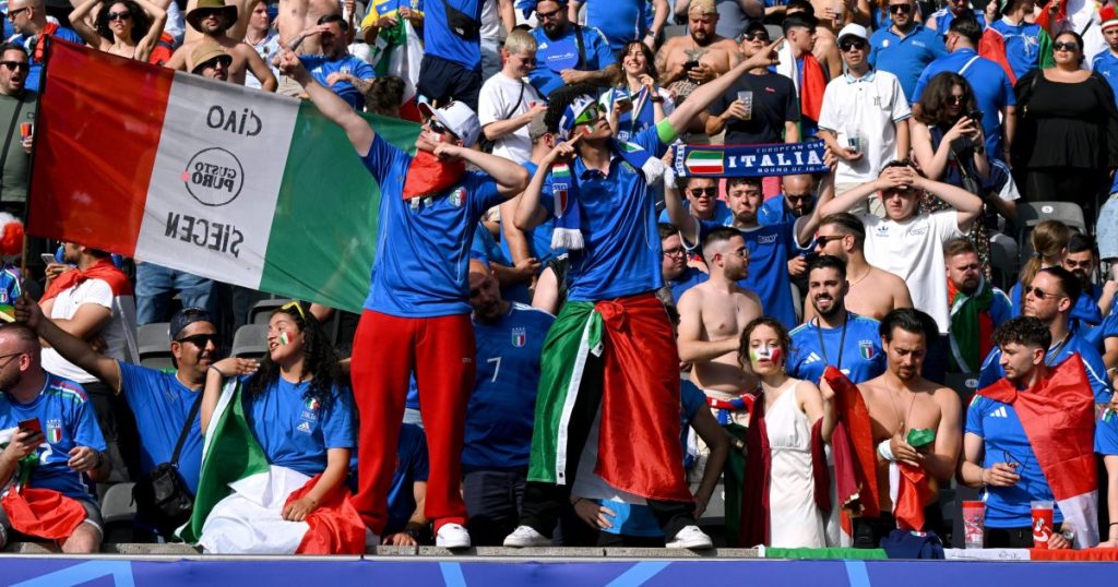 Italian fans at Euro 2024